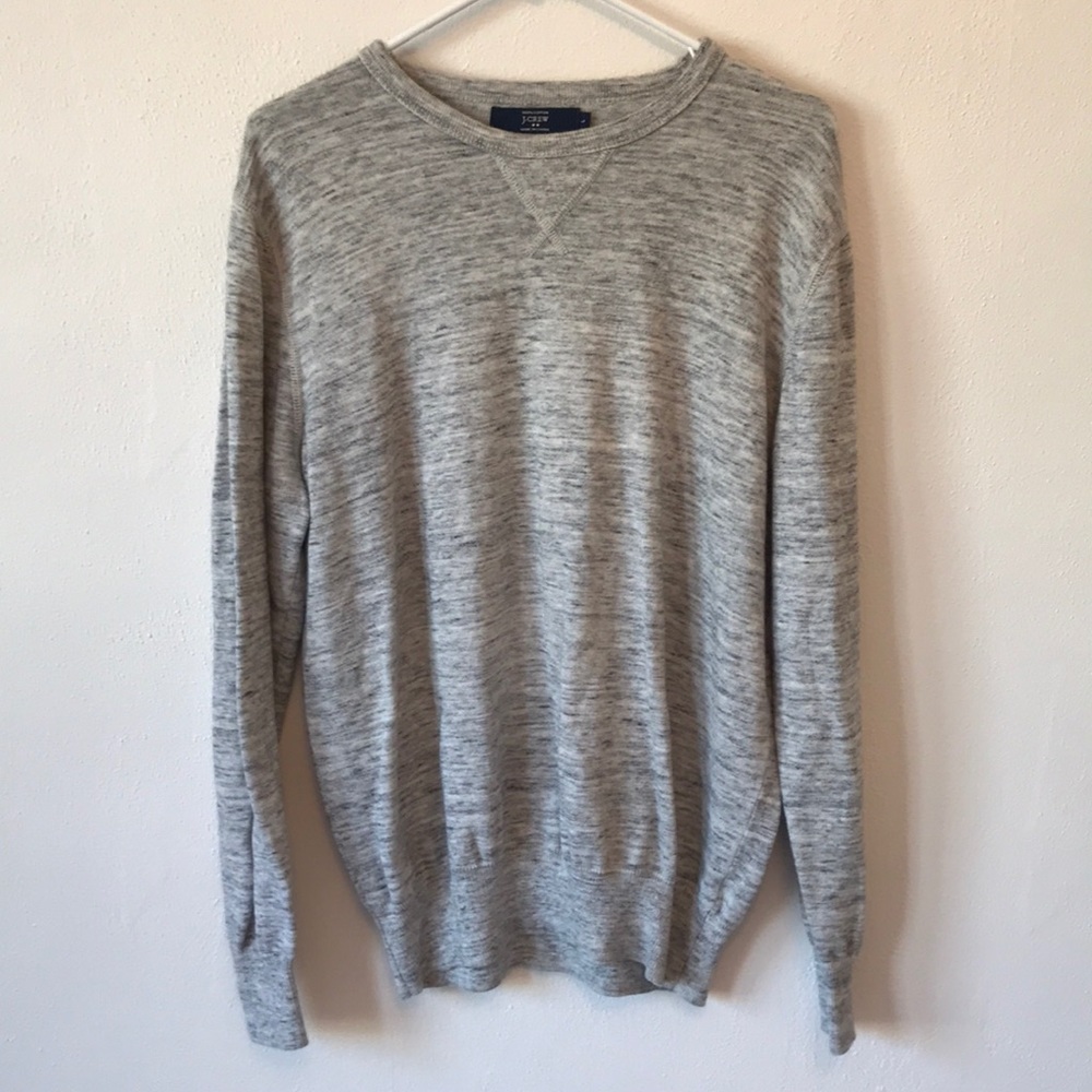 Jcrew crewneck Gray cotton sweater